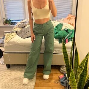 Dickies Green Worker Wide Leg Skater Pant